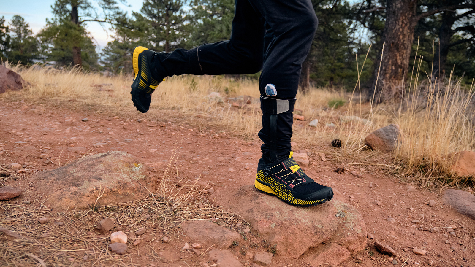 Putting the La Sportiva Cyklon through its paces on the BOA Trail Loop in Boulder, CO.