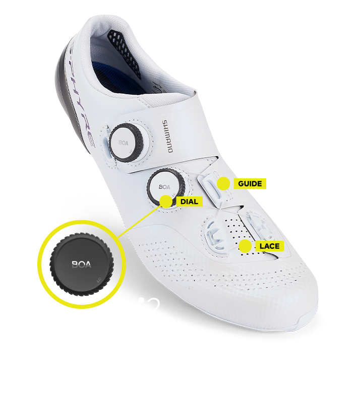 Shimano Sphyre road cycling shoe with the BOA Fit System