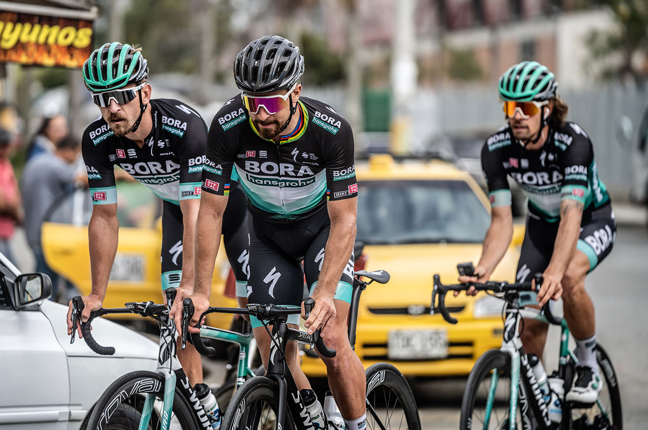 BORA - hansgrohe professional road cycling team Colombian city ride