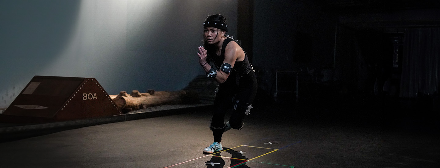 Female test subject in the BOA Performance Fit Lab wearing the Women's New Balance Minimus TR BOA