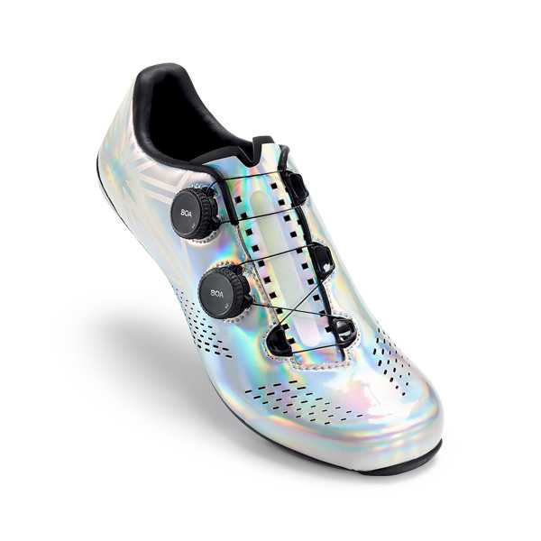 SupaCaz_White Rainbow_BOA_Cycling Shoe